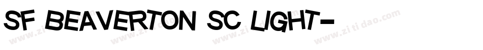 sf beaverton sc light字体转换